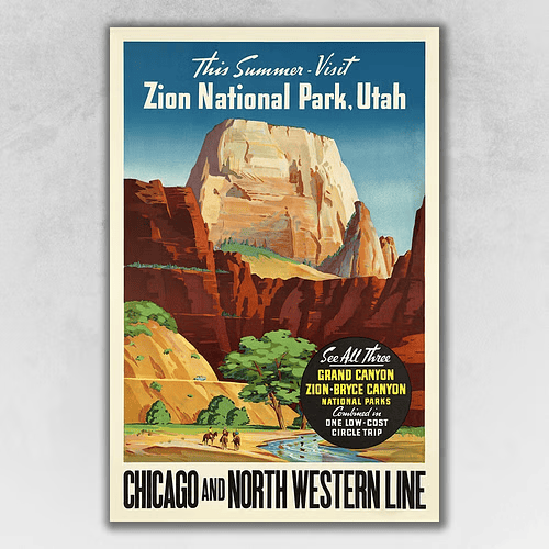 Zion National Park Wall Art Print – 30"x20"