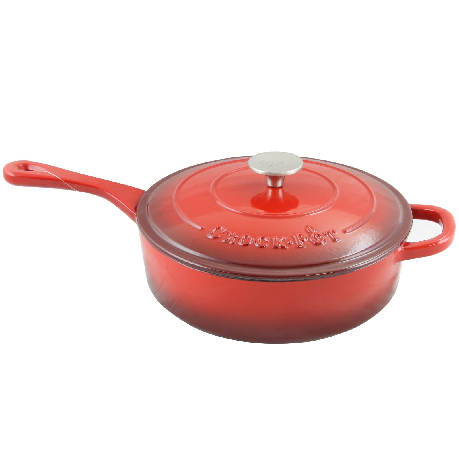 Crock-Pot Artisan Enameled Cast Iron Sauté Pan (3.5 Quart | 5.7 lbs)