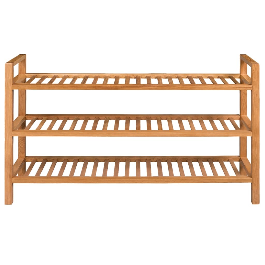Solid Oak Shoe Rack – Large (39" x 23.6")