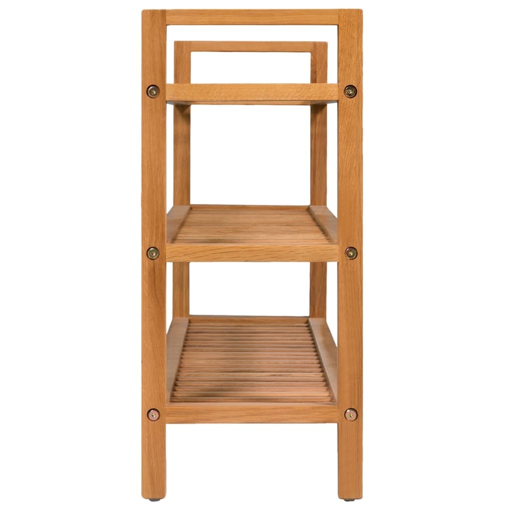 Solid Oak Shoe Rack – Large (39" x 23.6")