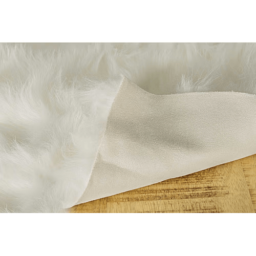 2'x3' Faux Fur Area Rug – Off-White
