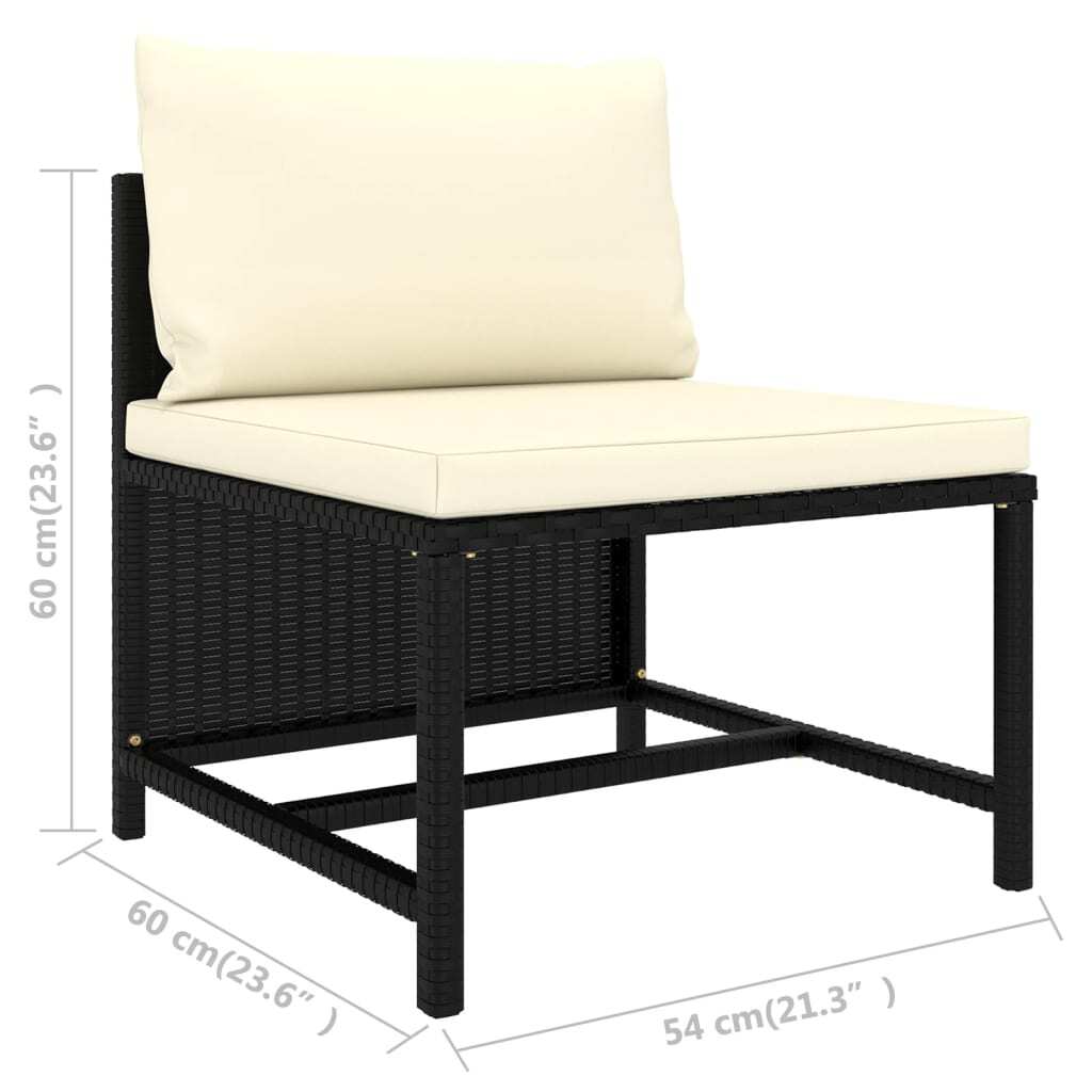 Modern 2-Piece Outdoor Sofa Set