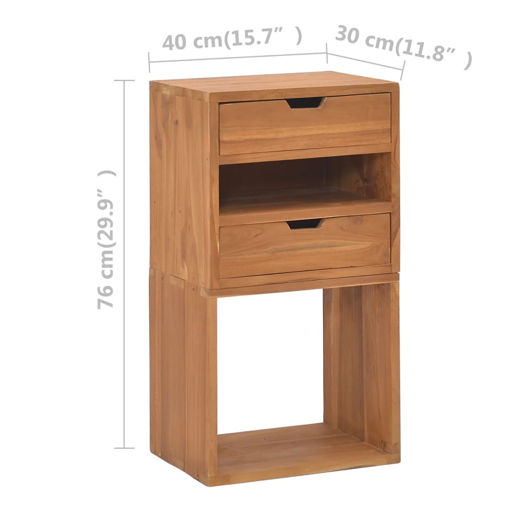 Colonial Teak Wood Storage Cabinet