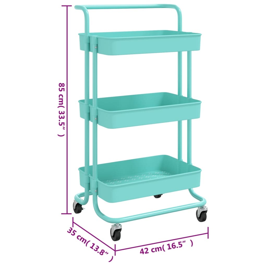 Versatile Storage Trolley with Removable Baskets