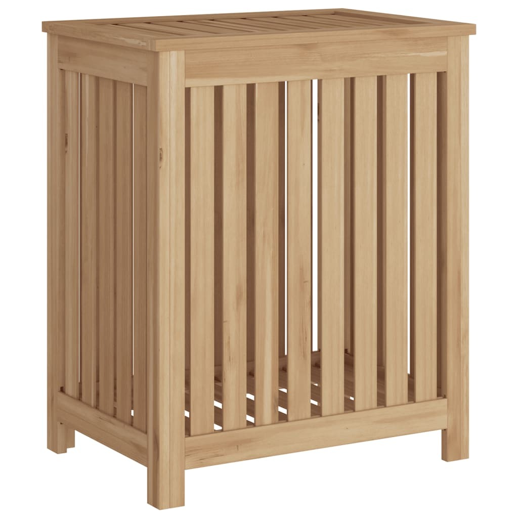 Teak Wood Laundry Basket - 19.7" x 13.8" x 23.6"