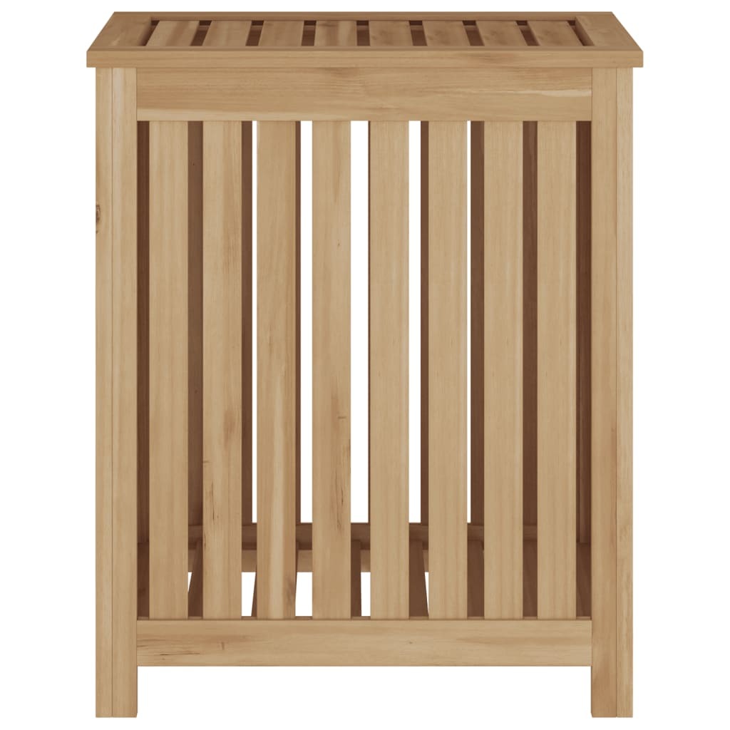 Teak Wood Laundry Basket - 19.7" x 13.8" x 23.6"