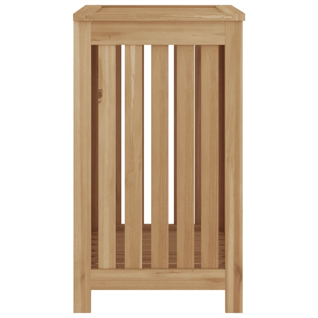 Teak Wood Laundry Basket - 19.7" x 13.8" x 23.6"