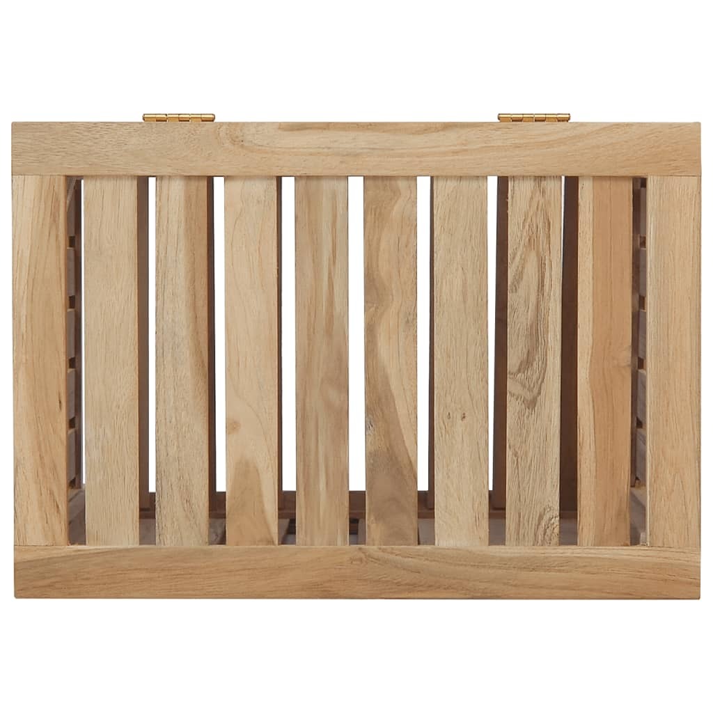 Teak Wood Laundry Basket - 19.7" x 13.8" x 23.6"