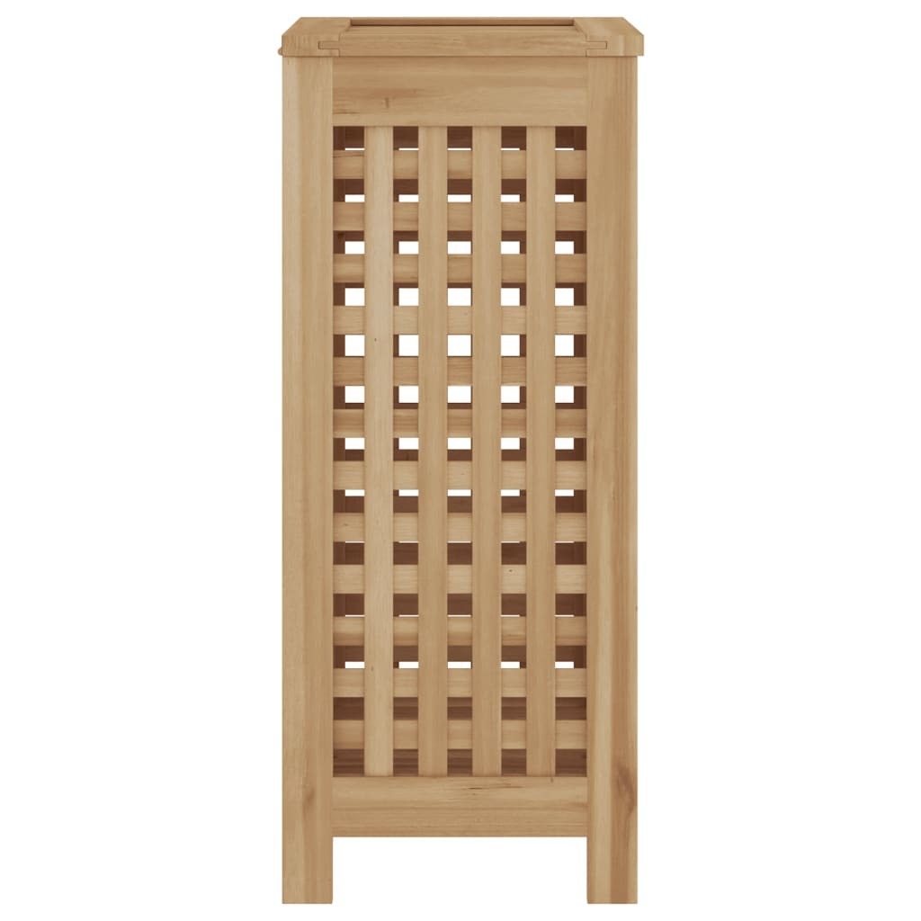 Teak Wood Laundry Bin - 13.8" × 9.8" × 23.6"