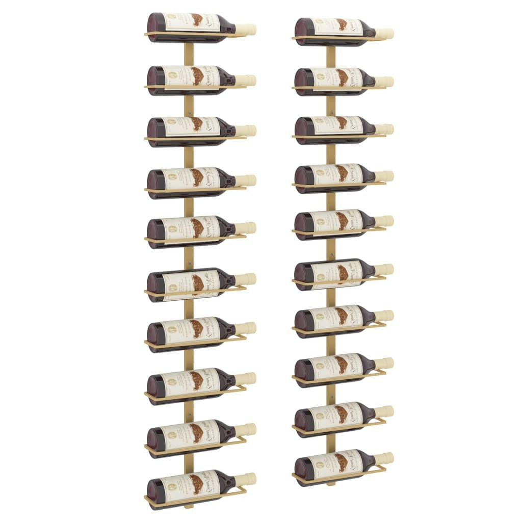 Sleek 10-Bottle Wall Wine Rack
