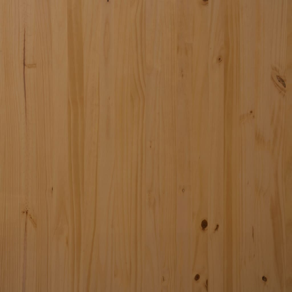 Solid Pine Rolling Storage Cabinet