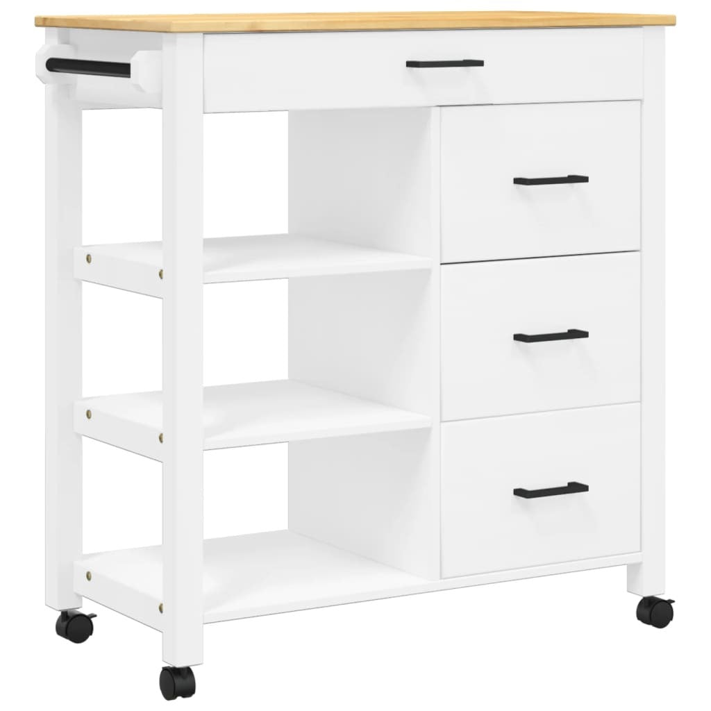 Rustic Pine Kitchen Trolley – Vintage Charm Meets Practical Storage