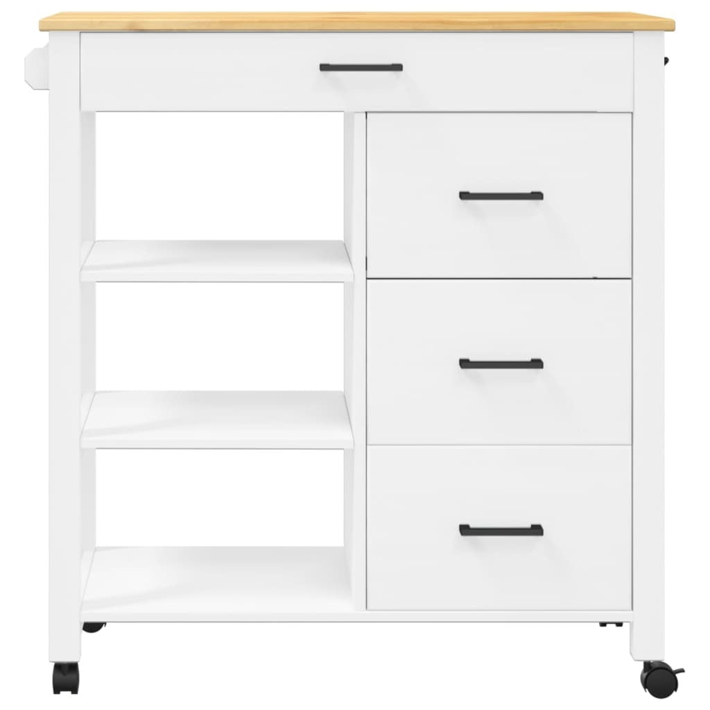 Rustic Pine Kitchen Trolley – Vintage Charm Meets Practical Storage
