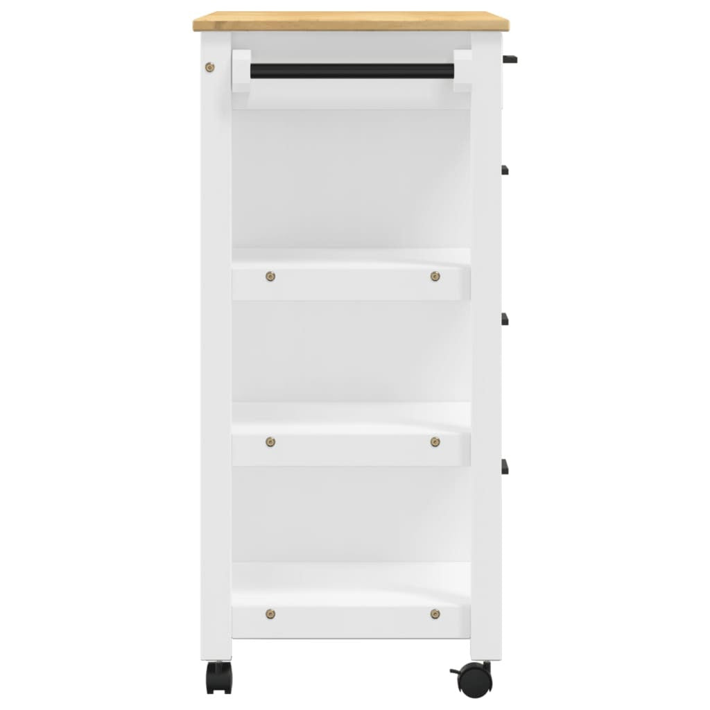 Rustic Pine Kitchen Trolley – Vintage Charm Meets Practical Storage