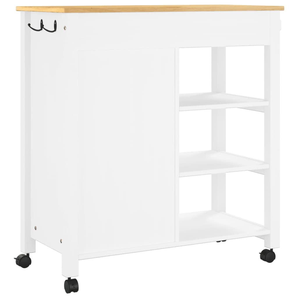 Rustic Pine Kitchen Trolley – Vintage Charm Meets Practical Storage