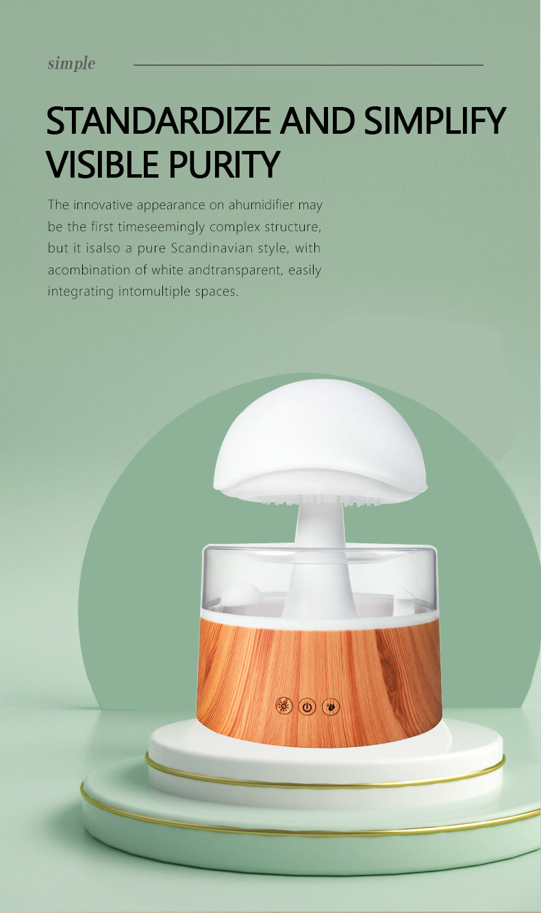 Rain Cloud Humidifier & Aromatherapy Diffuser – Whimsical 2-in-1 Wellness Companion