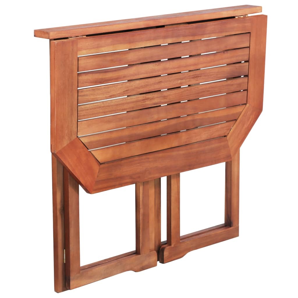 Acacia Wood Folding Table & Corner Bench Set