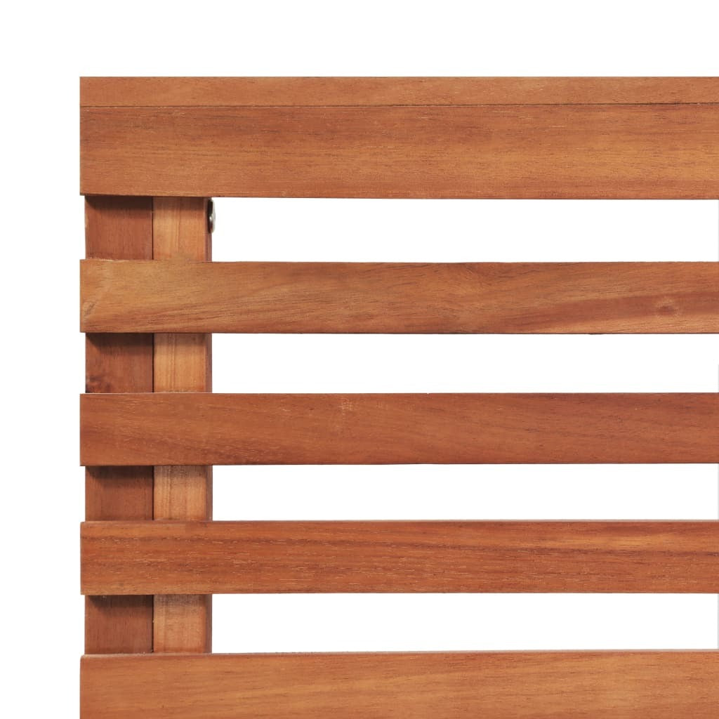 Acacia Wood Folding Table & Corner Bench Set