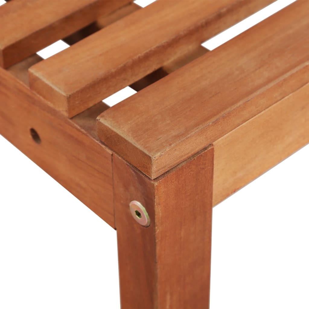 Acacia Wood Folding Table & Corner Bench Set