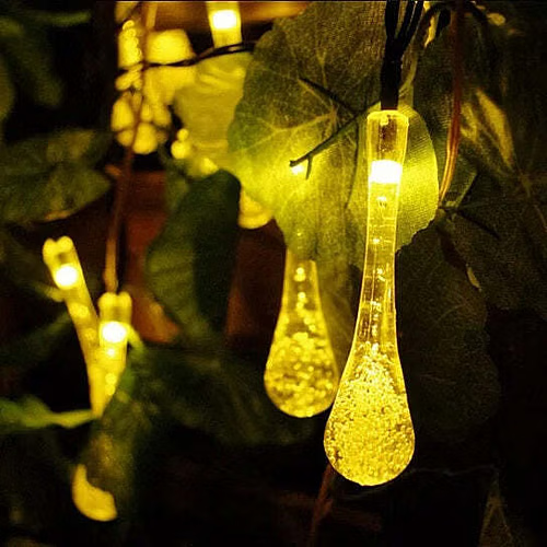 20 LED Solar Dewdrop Lights – Warm White
