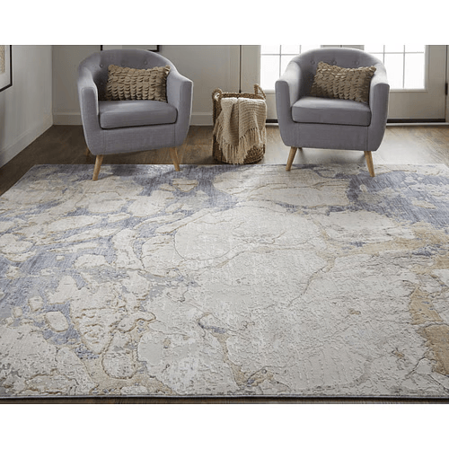 2' x 3' Abstract Distressed Area Rug