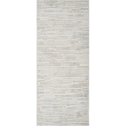 2' x 5' Geometric Distressed Area Rug