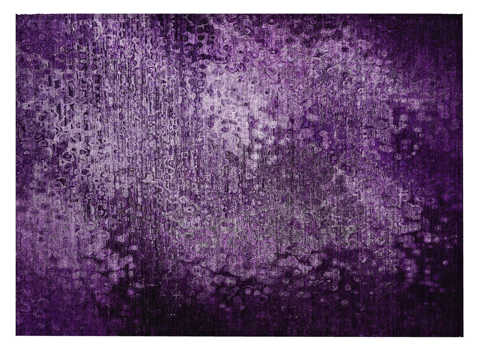 2'x3' Solid Purple Indoor/Outdoor Rug