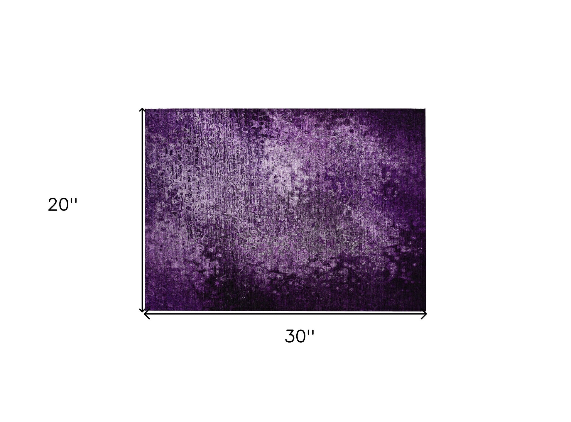 2'x3' Solid Purple Indoor/Outdoor Rug