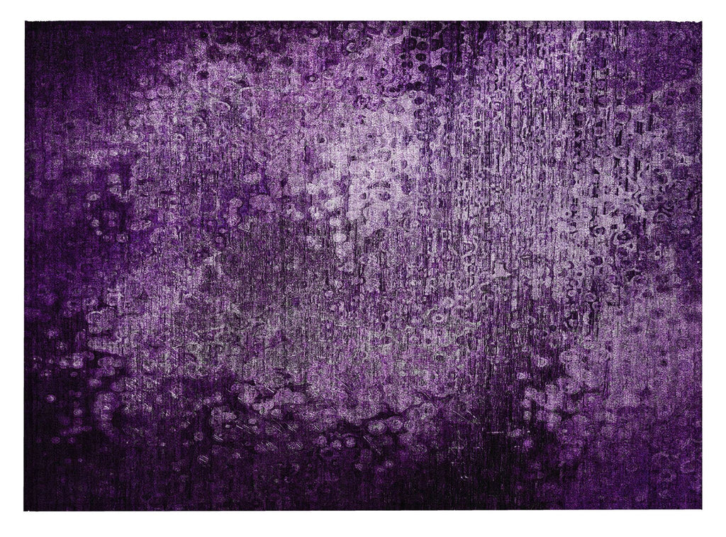 2'x3' Solid Purple Indoor/Outdoor Rug