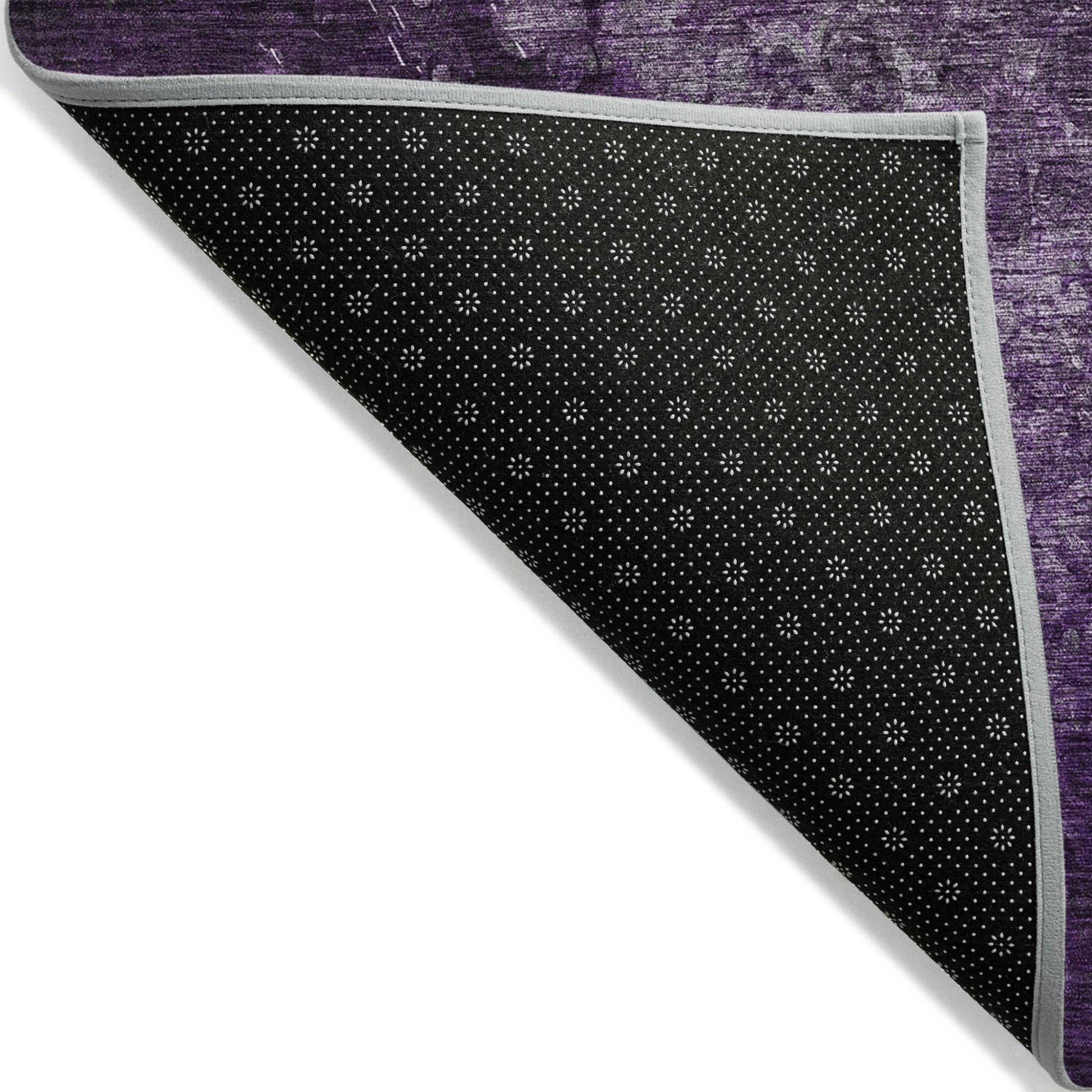 2'x3' Solid Purple Indoor/Outdoor Rug