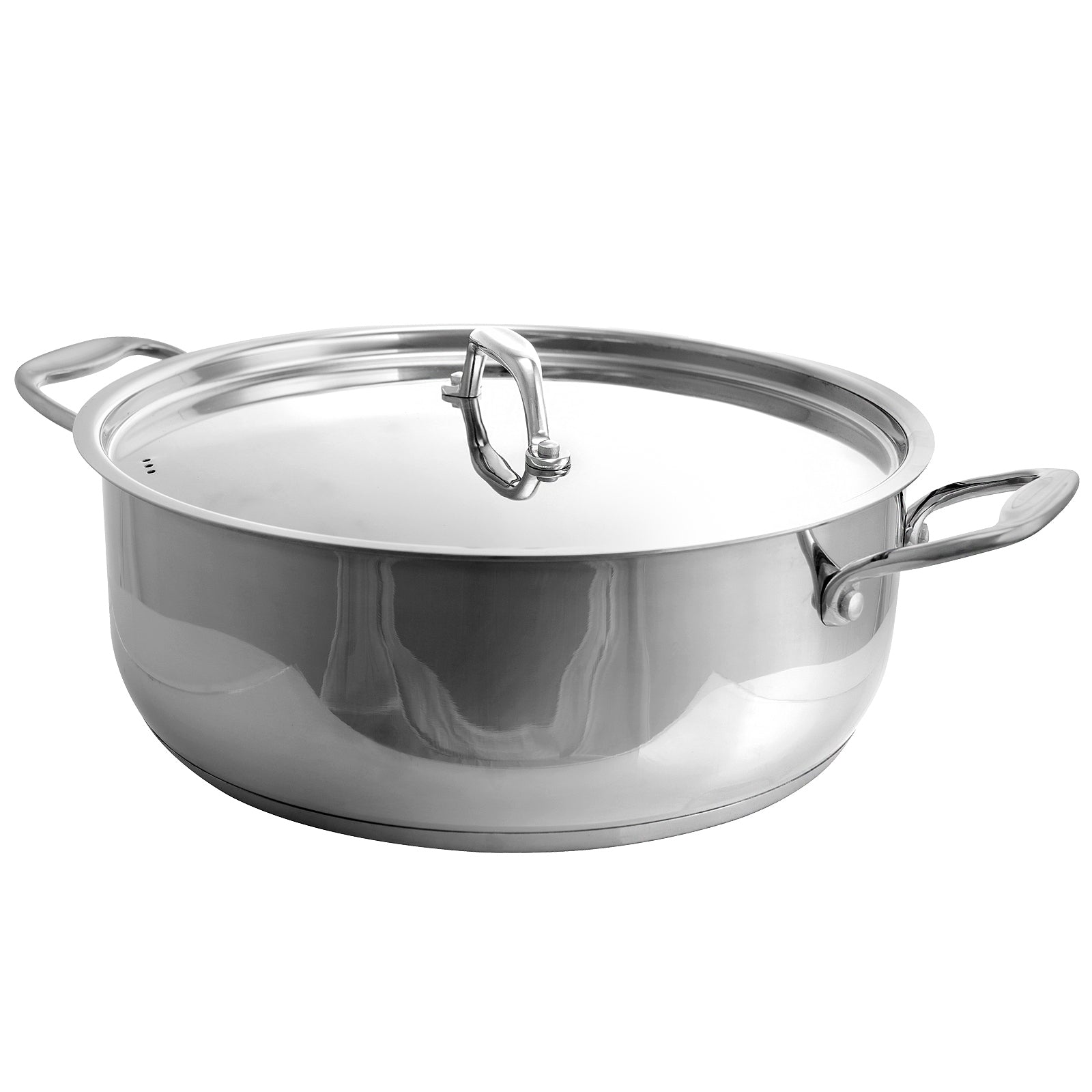 Better Chef 8-Quart Stainless Steel Shallow Pot