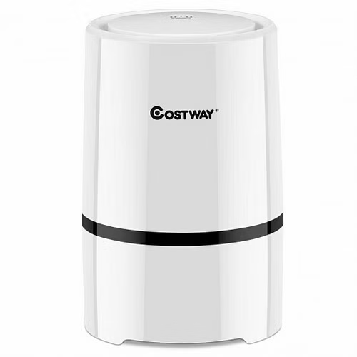 Compact HEPA Air Purifier & Night Light – White