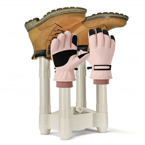 4-Slot Electric Shoe & Boot Dryer – White