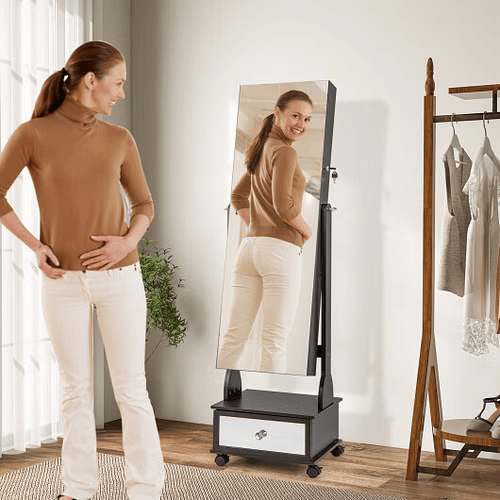 3-in-1 Jewelry Armoire with Full-Length Mirror – 62.5"
