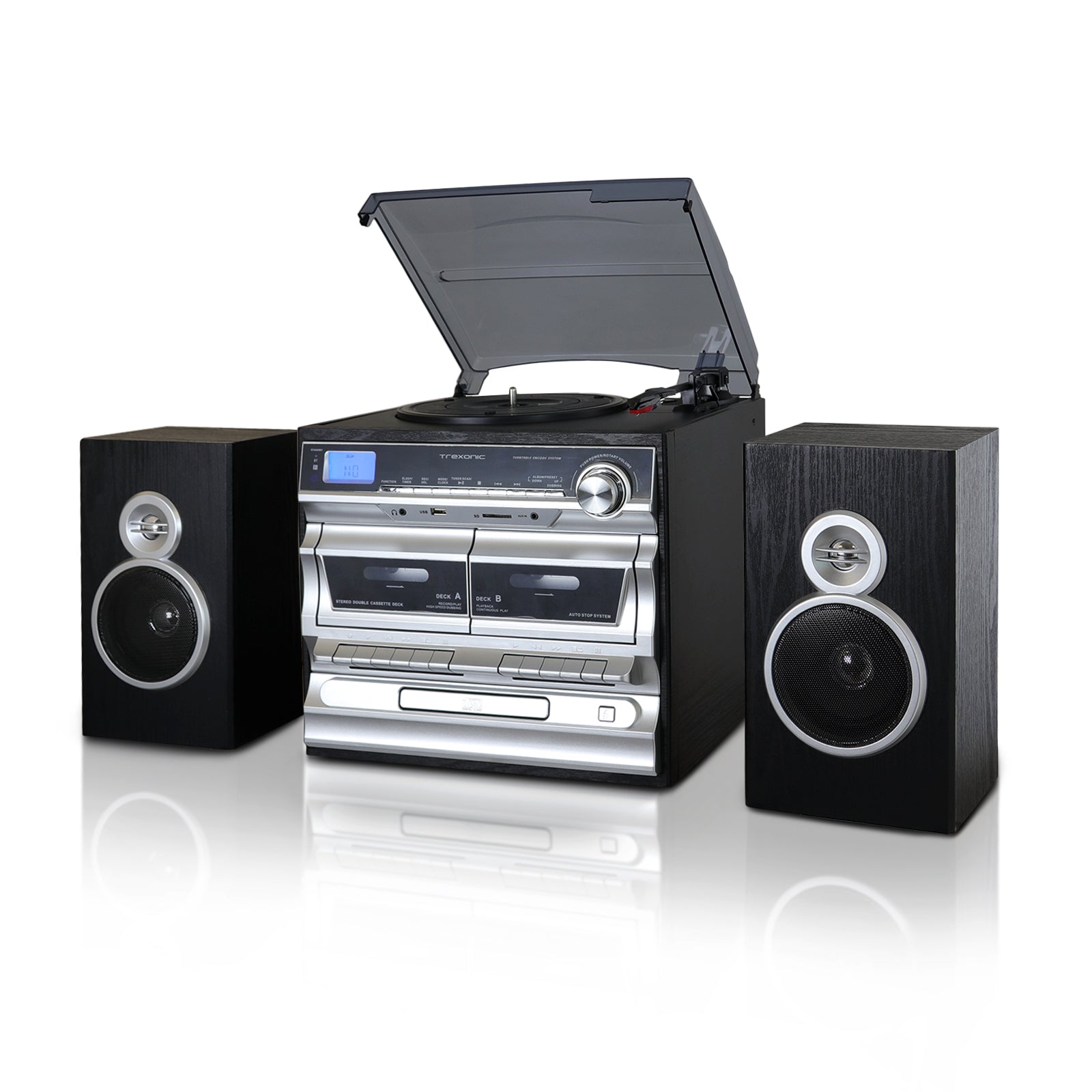 Trexonic Retro Turntable Stereo System